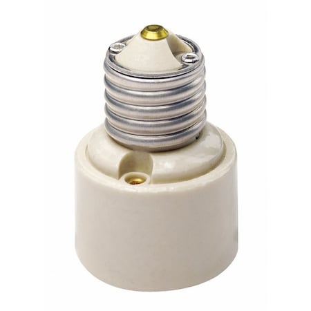 Leviton Leviton Porcelain Incandescent Medium Base Socket Adapter 1 pk 02005-000